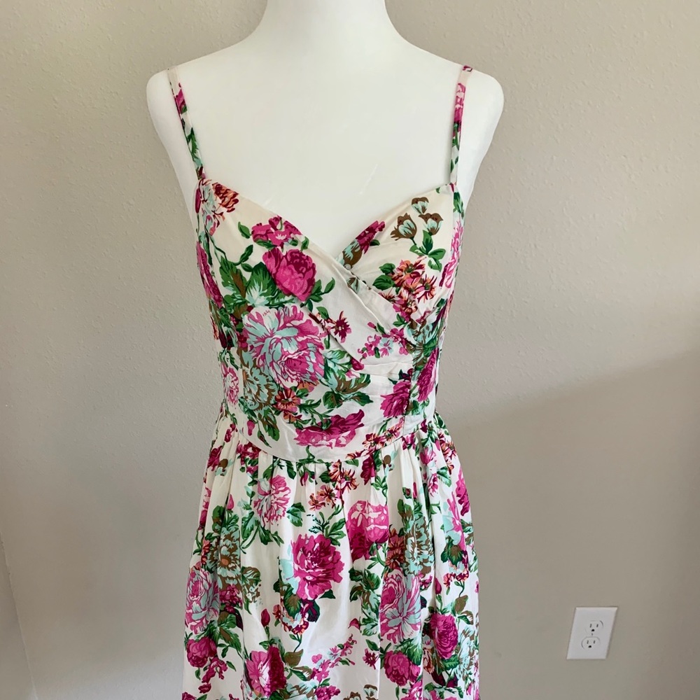 Floral knee length dress